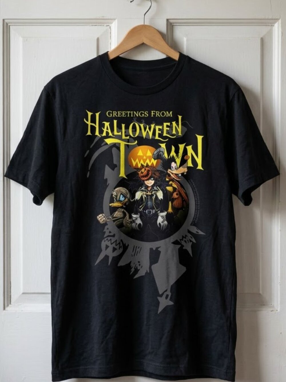 Disney Kingdom Hearts Greetings Halloween Town T-Shirt